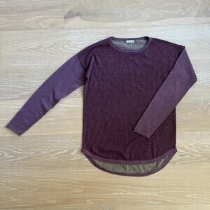 Smartwool Shadow Pine Colorblock Sweater Argyle Purple Merino